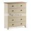 2015 Qing dao hot selling pine 2+3 drawer chest of drawers for living room