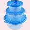 Hot selling Plastic 3Pcs Transparent Preserving Box Sets