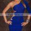 Sexy Women's Cocktail One Shoulder Clubwear Party Blue Bodycon Evening Dress