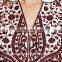 Latest Rayon Ladies Women Kurta Designs Long Pakistani Off-White Embroidered Kurti for Women HSd7582