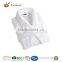 White color microfiber coral fleece bathrobe,