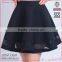 Customize garment manufacturer a-line mini black sexy girls cute short skirt with organze