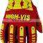EN388 3541 multi purpose cut resistant level 5 rigging work gloves, palm reinforcement, silicone printed anti slip gloves