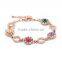 zm33716a fashion wholesale gold plated colorful bracelet jewelry