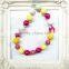 Wholesale Ameriacan Flag BABY GIRL CHUNKY RHINESTONE BEADED NECKLACE