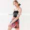 New design summer 2017 fashion floral mini wrap skirt
