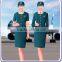 airline stewardess uniform,hot tailored polyester Stewardess uniform
