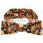 Wholesale Top Quality Kids Cotton Hair Band With A Big Bow Headband Full Printing With Flower
