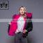 Hot Selling Winter Short Coat Big Real Raccoon Fur Hooded Faux Fur Lined Bomber Jacket For Women
