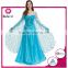New style frozen princess elsa dress wholesale cosplay costume blue dress for adults