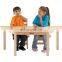 Wooden preschool furniture children art study wooden table and chair