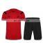 OEM sublimated print logo 100% nylon short sleeve hook and loop pocket cheap high quality customized soccer jersey