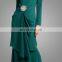 new arravial elegant green baju kurung peplum dress