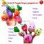 baby love doll Education Toy mini plush cartoon fruit finger puppet toys set