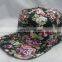 Sublimation full color printing 6 panel polyester snapback cap
