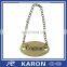 Gold Color Personalized Metal Wine Charm for Promotion