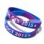 New party favor printed silicone wristband with custom design logo