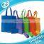 Logo Printed Solid Color Non Woven Reusable Shopping Bags Foldable