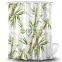 Bamboo Pattern Printed Polyester Designer Custom Shower Curtain and Bathroom Curtains