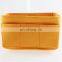 yellow color promotional cosmetic handbag purse felt make up organizer bag