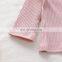Latest design flowers kids clothes baby ruffle children clothes clothing sets