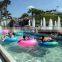 Outdoor Water Park Swimming Pool Lazy River With Wave Making Machine