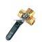 pn40 full bore 600WOG 1" Female NPT 3 way brass gas ball valve