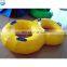 Hot-sale safe colorful inflatable swimming ring/laps/tube with handle