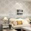 European Damascus deep embossed flower living room bedroom TV background green PVC -3d wall paper designer wallpaper
