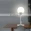 China factory wholesale aluminum led small round table lamp cprdless decorative hotel desk lamp