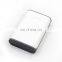 Oem logo power bank 2000mah usb port plastic power charger with led screen display