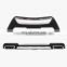 For Toyota RAV4 RAV-4 2013-2015 Front+ Rear Bumper Diffuser Bumpers Lip Protector Guard skid plate ABS Chrome finish 2PES