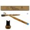 Hot sale adult 19cm Wavy Bamboo crank Handle Toothbrush  PBT Bristles with 40 Holes for dental clinic