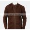 Bomber jacket brown color design for men high quality material and low price pure leather jackets
