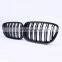ABS material front bumper grill for BMW 5 series GT F07 double slat line Matt black style grill for BMW GT F07 2009-2019