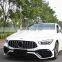 100% fit complete car body kit include front bumper assembly GT grille tail lip tail throat for Mercedes Benz CLA W118 up to AMG