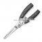Multifunctional aluminum alloy hook  pliers aluminum die casting fishing knife and scissors leisure outdoor