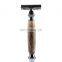 Metal Double Edge Durable Black Chrome Eco-Friendly Metal Natural Bamboo Handle Wooden Safety Razor