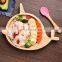Wholesale New Design Various Shapes Food Baby Bamboo Plate with Suction