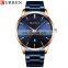 CURREN Brand stainless steel waterproof quartz watch business calendar men's fashion gold watch