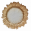 Irregular Edged Luxury Golden And Clear Colored Glass Wedding Gold Charger Plates For Banquet