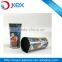 stainless steel coffee cup with printed paper insert