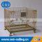 Industrial folding galvanized metal containers