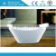 2015 Freestanding classical bathtub, Oval shaped in good demension simple white acrylic small bathtub