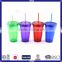 Hot sell customized double wall 16oz straw tumbler manufacturers