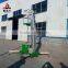 aluminum alloy single mast mobile hydraulic man lift work platform