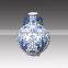 Home decorative ceramic vase with blue and white color