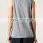 Wholesale mens plain tanktops with mesh cotton jointing