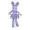 Cute Plush Standing Colorful Bunny with Skirt /Soft Lovely bunny 23cm Tall/Stuffed Customized Toy Rabbit with Bowknot