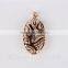 Top sale Gold pendant designs beautiful 925 sterling silver jewelry Gold plated dubai pendant necklace